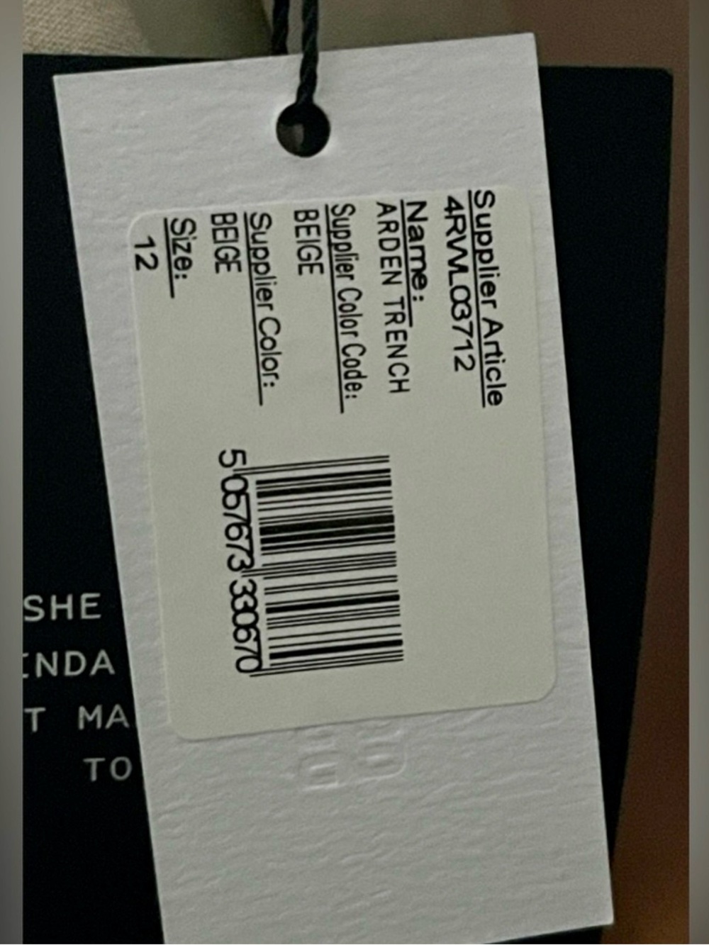 Nordstrom Arden Cream Sleeveless Belted Trench Coat - Picture 8 of 9